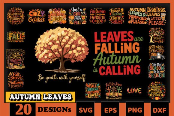 Autumn Leaves SVG Bundle: A Must-Have for Crafts and Graphics