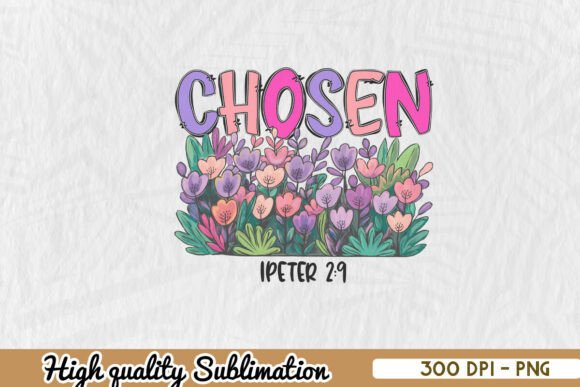 Chosen Christian Sublimation PNG: A Versatile Graphics Asset for Crafts