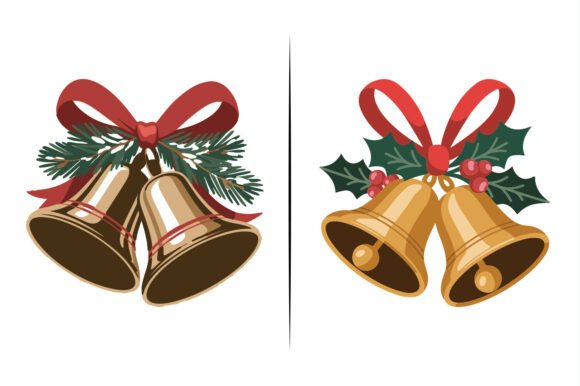 Christmas Bell Vector Art: Perfect for Festive Graphics & Illustrations