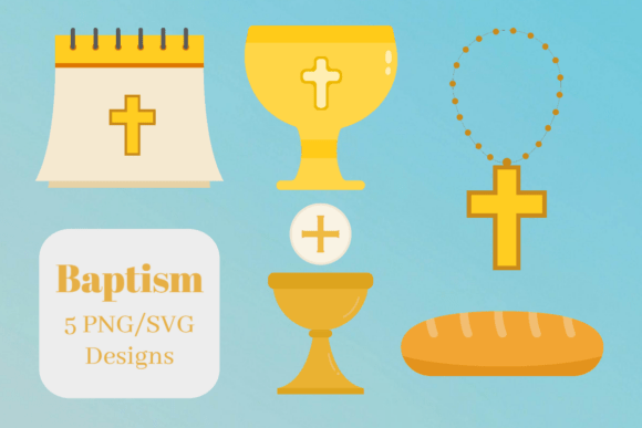 Eucharist Baptism Set: A Symbolic Embroidery Design