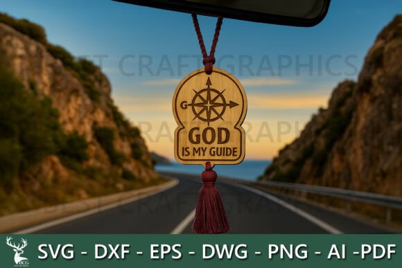 God is My Guide – Laser Engraving Graphics for Faith