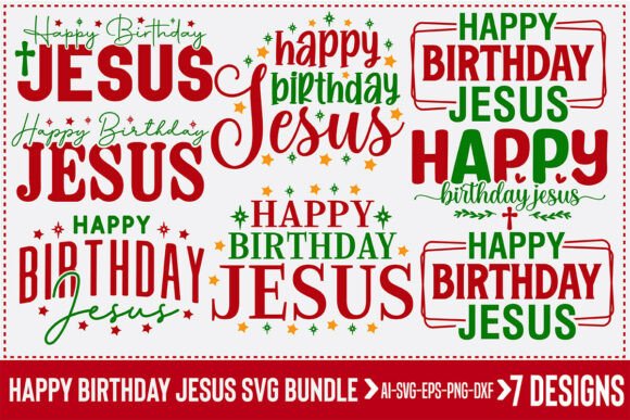 Happy Birthday Jesus Svg Bundle: A Versatile Graphics and Crafts Asset
