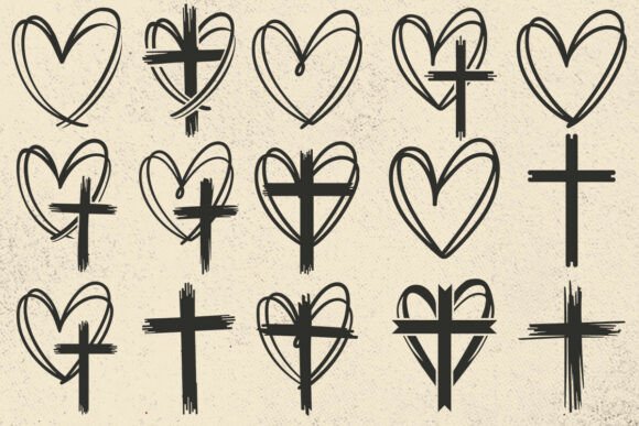 Heart Cross Bundle SVG: A Versatile Graphic for Christian Crafts