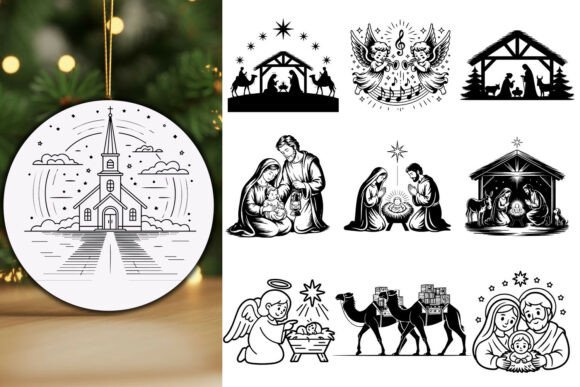 Holy Night Nativity Silhouette: A Perfect Graphics Craft