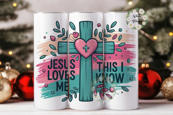 Jesus Loves Me Tumbler Wrap: A Versatile Design for Faithful Creations