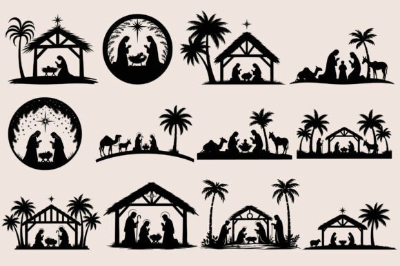 Nativity Svg, Nativity Scenes SVG for Modern Graphics and Laser Engraving