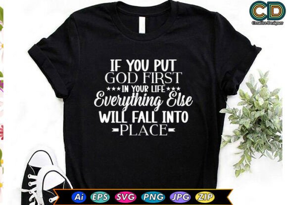 Putting God First: A Versatile Embroidery Design