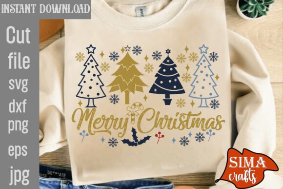 Review: Merry Christmas SVG PNG, Christmas Trees for Graphics and Crafts