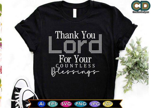 Thank You Lord for Your Countless Blessings: A Graphics Asset for Crafts