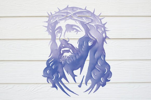 Watercolor Jesus Christ Portrait: A Versatile Graphics Illustration