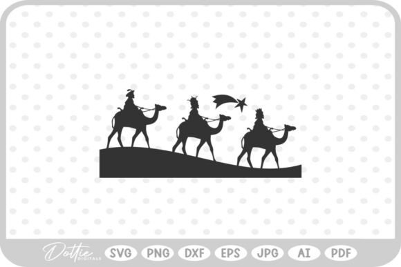 Wise Man King Jesus SVG PNG DXF: A Crafts Graphics Gem